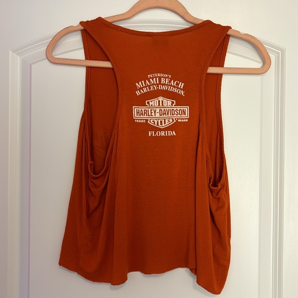 ✨Harley Davidson custom cropped MIAMI BEACH tank - Picture 4 of 4